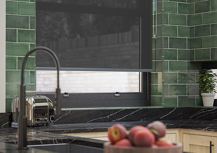 Screenview (FR), Pure Black - Twist&Fit Roller Blind - Image 5